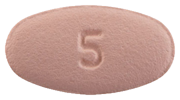 아픽큐정5mg 제품 사진
