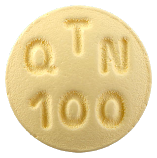 쿠아틴정100mg 제품 사진