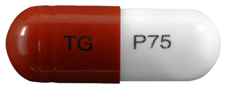 프레딘캡슐75mg 제품 사진