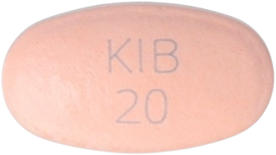 엑소움정20mg 제품 사진