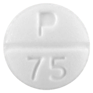 프레펜틴정75mg 제품 사진
