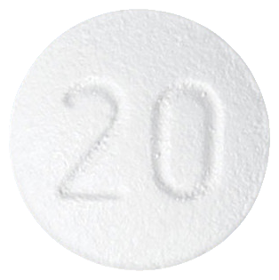 와킥스필름코팅정20mg 제품 사진