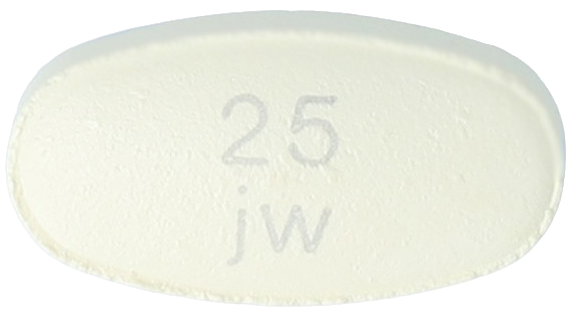 자디하트정25mg 제품 사진