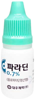 파라딘점안액0.7%_(23.28mg/3mL) 제품 사진