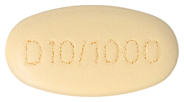 다파론듀오서방정10/1000mg 제품 사진