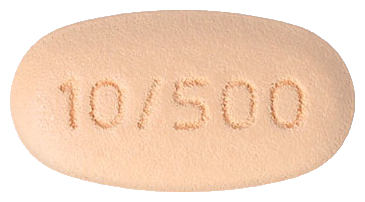 테네리엠서방정10/500mg 제품 사진