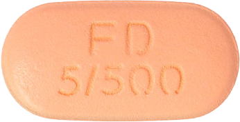 포시다파엠서방정5/500mg 제품 사진