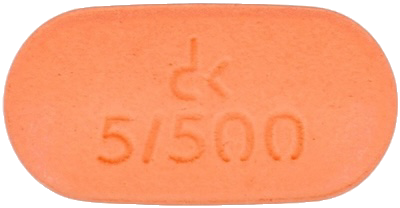 다플진메트서방정5/500mg 제품 사진