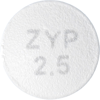 자이프렉사정2.5mg 제품 사진