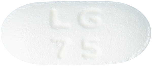 젤리프서방정75mg 제품 사진