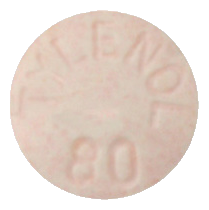 어린이용타이레놀정80mg 제품 사진