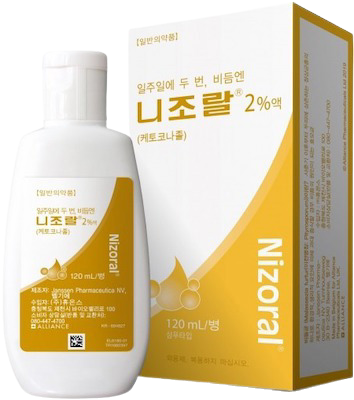 니조랄2%액_(2.4g/120mL) 제품 사진