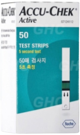 아큐첵 액티브 혈당시험지 제품 사진