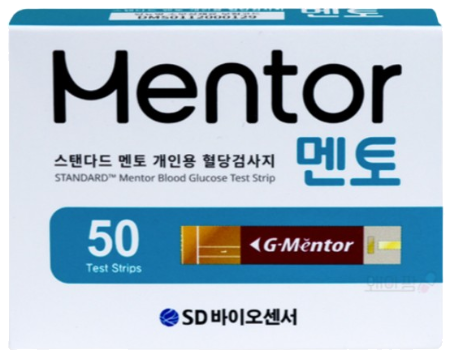 멘토혈당검사지 제품 사진