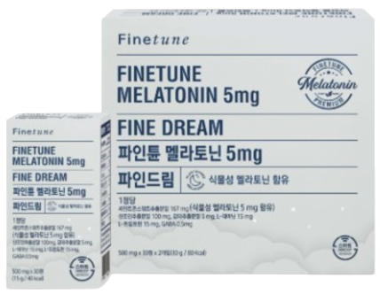 파인튠멜라토닌 5mg 파인드림 제품 사진